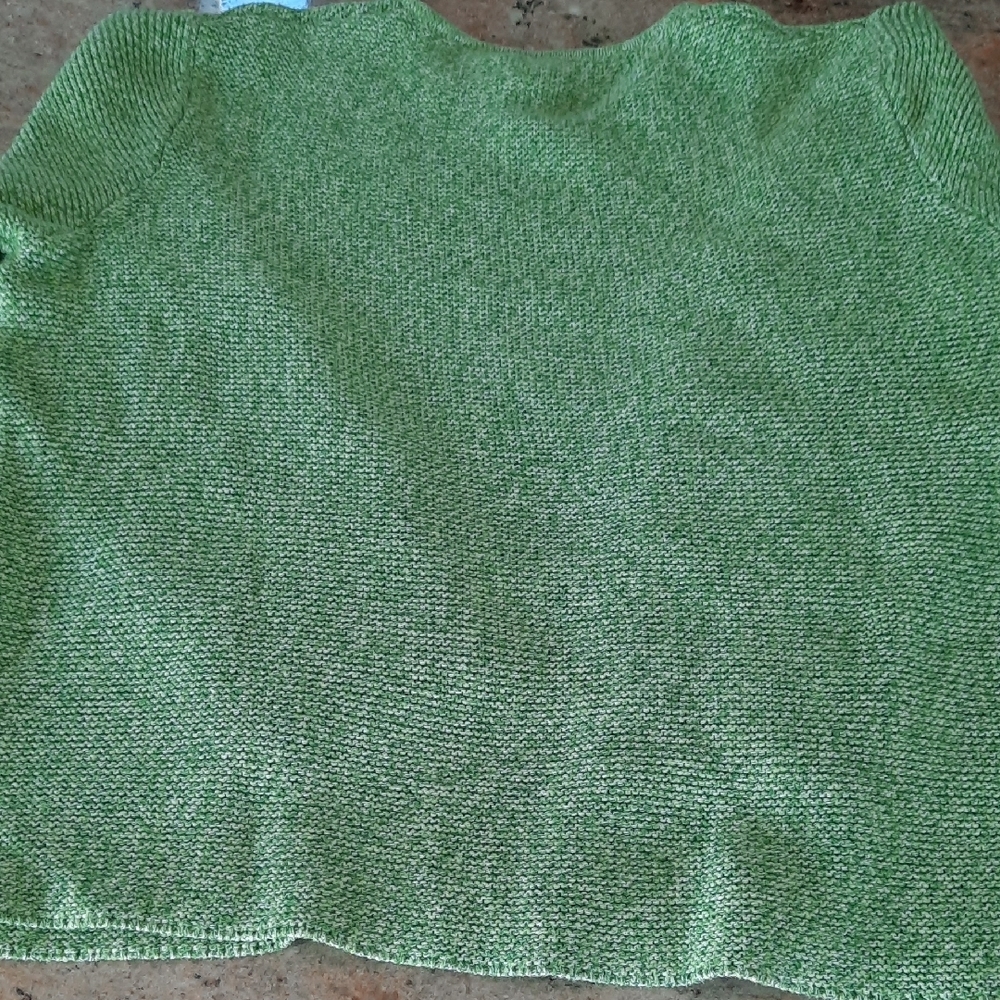 sahalie Light Heather Green Crewneck Sweater - Picture 4 of 6